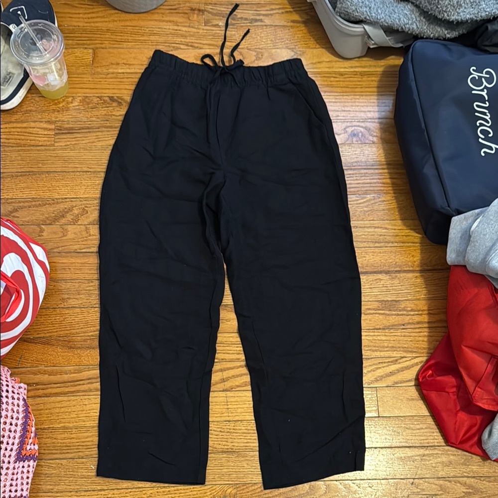 H&M Black Sweatpants with Elastic Waistband